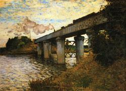 The Railway Bridge at Argenteuil, Claude Monet